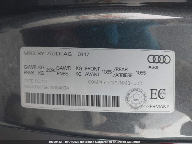 Aukcja sprzedaży 2018 Audi A5, vin: WAUUNAF56JA004834, numer aukcji: 40090132