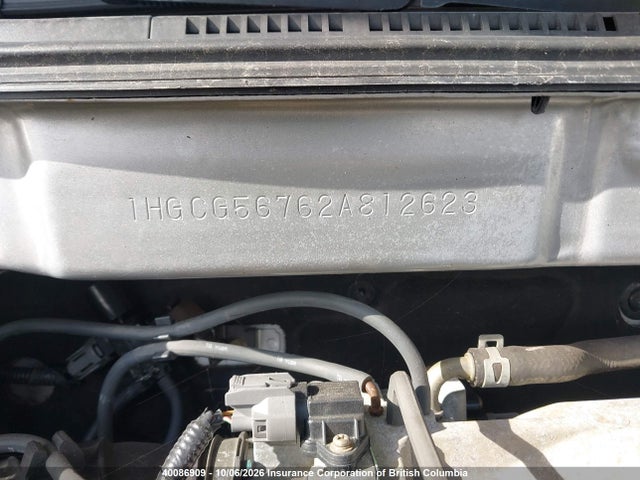 Aukcja sprzedaży 2002 Honda Accord Se, vin: 1HGCG56762A812623, numer aukcji: 40086909