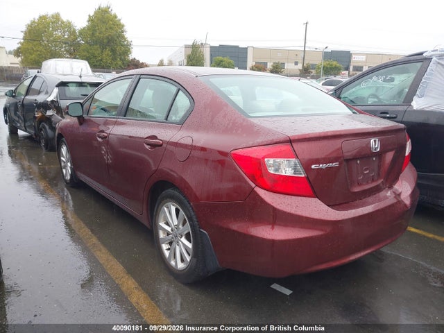 Aukcja sprzedaży 2012 Honda Civic, vin: 2HGFB2F52CH046952, numer aukcji: 40090181