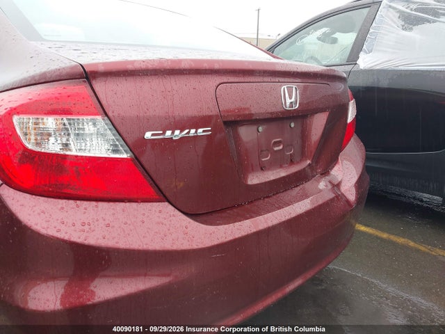 Aukcja sprzedaży 2012 Honda Civic, vin: 2HGFB2F52CH046952, numer aukcji: 40090181