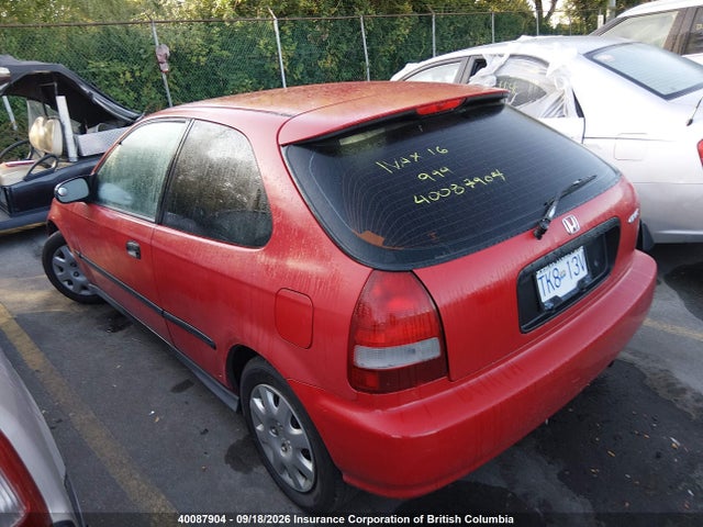 Aukcja sprzedaży 1999 Honda Civic Dx, vin: 2HGEJ6430XH000744, numer aukcji: 40087904