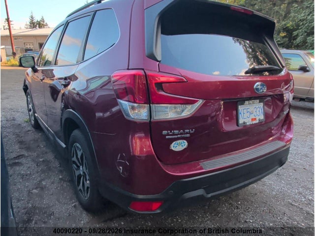 Aukcja sprzedaży 2019 Subaru Forester Premium, vin: JF2SKEGCXKH496947, numer aukcji: 40090220