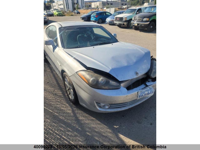 2008 Hyundai Tiburon Gs მანქანა იყიდება აუქციონზე, vin: KMHHM65D18U284325, აუქციონის ნომერი: 40090228