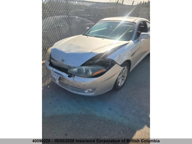 2008 Hyundai Tiburon Gs მანქანა იყიდება აუქციონზე, vin: KMHHM65D18U284325, აუქციონის ნომერი: 40090228