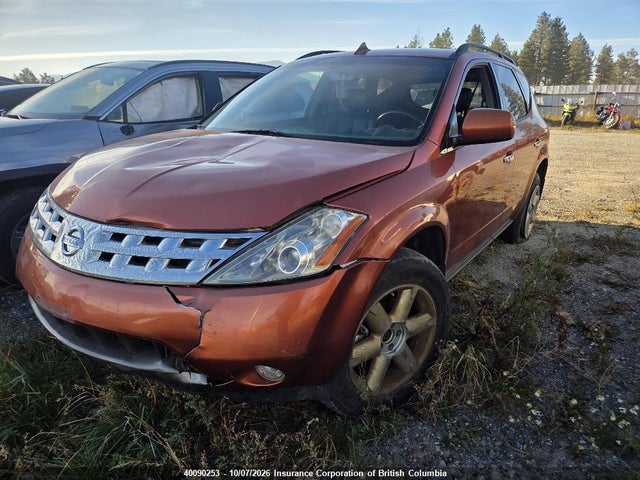 2004 Nissan Murano Sl/se მანქანა იყიდება აუქციონზე, vin: JN8AZ08W54W313300, აუქციონის ნომერი: 40090253
