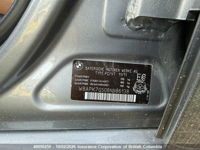 Aukcja sprzedaży 2011 Bmw 328i, vin: WBAPK7G50BNN86138, numer aukcji: 40090259