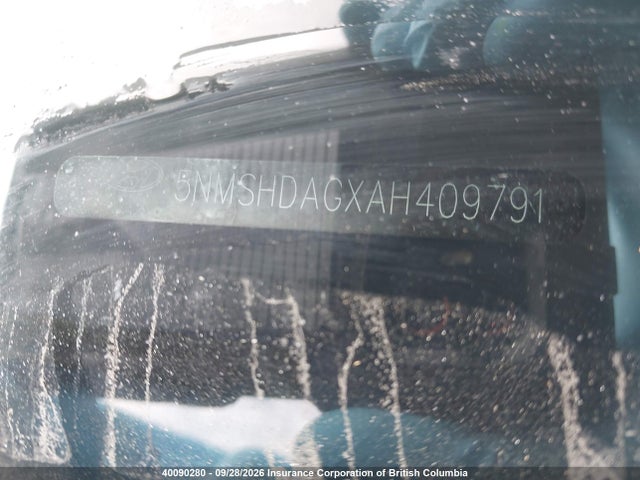 2010 Hyundai Santa Fe Se მანქანა იყიდება აუქციონზე, vin: 5NMSHDAGXAH409791, აუქციონის ნომერი: 40090280