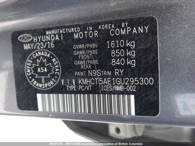 Hyundai ACCENT SE 2016 KMHCT5AE1GU295300 Image 19