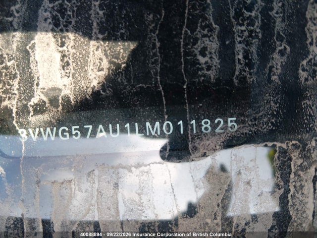 Aukcja sprzedaży 2020 Volkswagen Golf, vin: 3VWG57AU1LM011825, numer aukcji: 40088894
