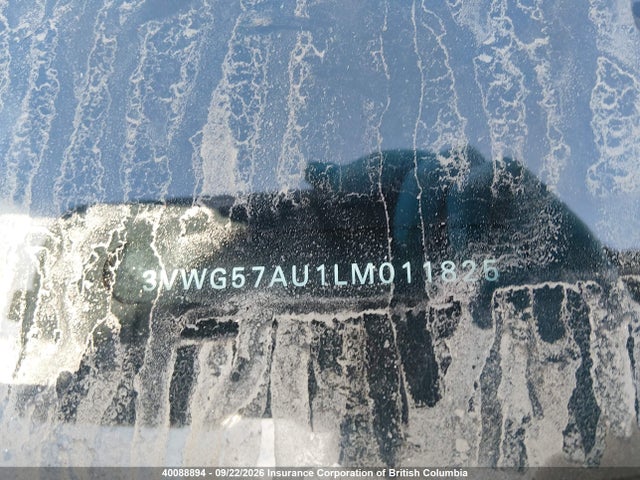 Aukcja sprzedaży 2020 Volkswagen Golf, vin: 3VWG57AU1LM011825, numer aukcji: 40088894