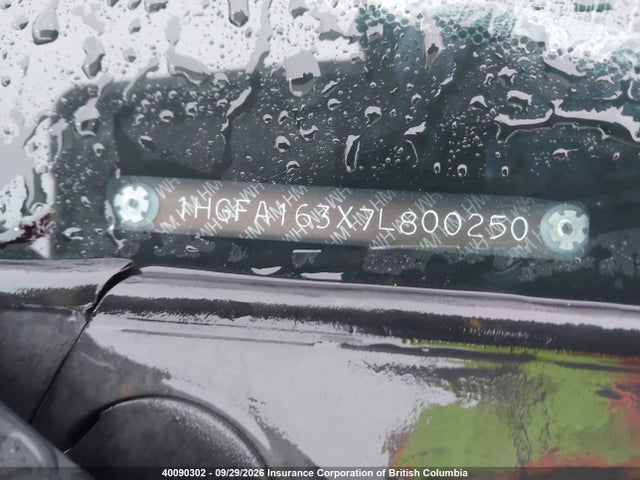Aukcja sprzedaży 2007 Honda Civic, vin: 1HGFA163X7L800250, numer aukcji: 40090302