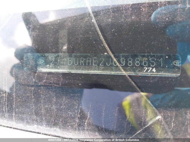 Aukcja sprzedaży 2018 Toyota Corolla L/le/xle/se/xse, vin: 2T1BURHE2JC988651, numer aukcji: 40087456
