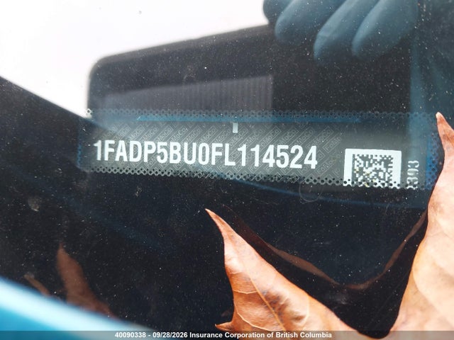 Aukcja sprzedaży 2015 Ford C-max Hybrid Sel, vin: 1FADP5BU0FL114524, numer aukcji: 40090338