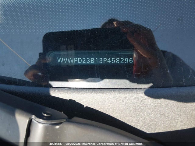 Aukcja sprzedaży 2003 Volkswagen Passat Gls, vin: WVWPD23B13P458296, numer aukcji: 40084587