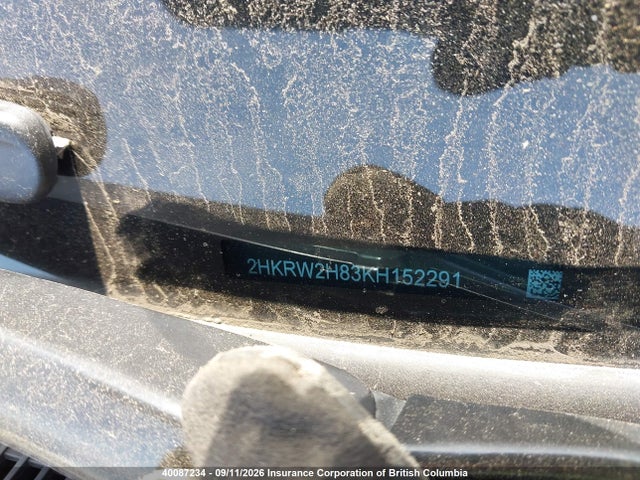 40087234 :رقم المزاد ، 2HKRW2H83KH152291 vin ، 2019 Honda Cr-v Exl مزاد بيع