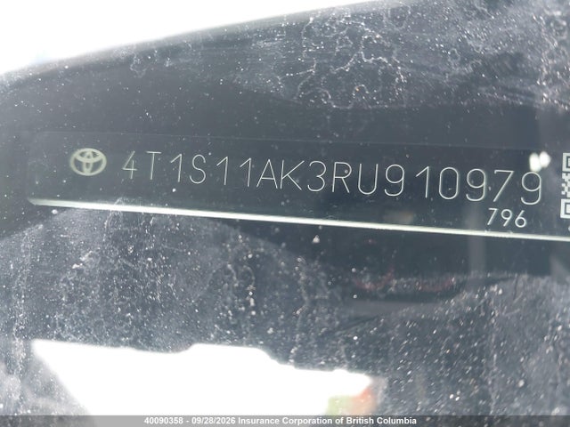 2024 Toyota Camry მანქანა იყიდება აუქციონზე, vin: 4T1S11AK3RU910979, აუქციონის ნომერი: 40090358