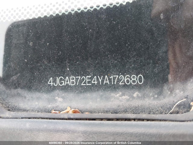 Aukcja sprzedaży 2000 Mercedes-benz Ml 430 4matic, vin: 4JGAB72E4YA172680, numer aukcji: 40090360
