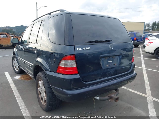 Aukcja sprzedaży 2000 Mercedes-benz Ml 430 4matic, vin: 4JGAB72E4YA172680, numer aukcji: 40090360