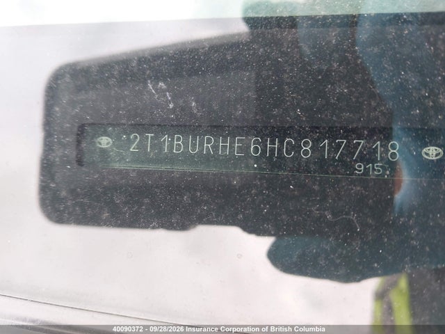 2T1BURHE6HC817718 Toyota Corolla L/le/xle/se/xse