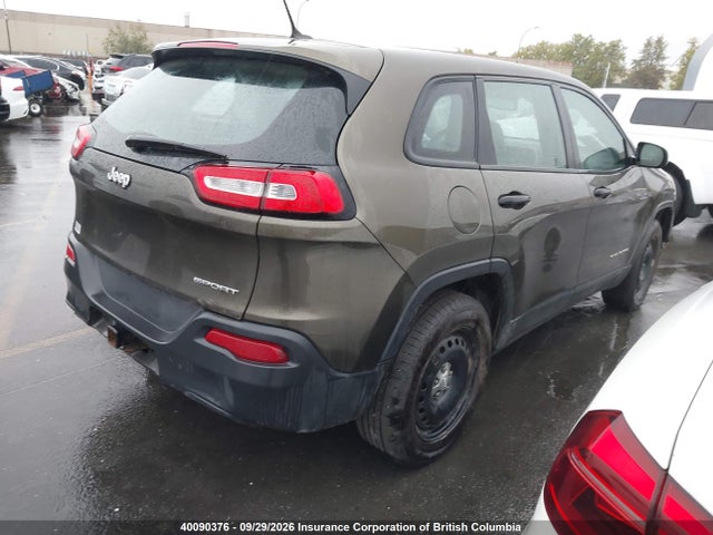 2014 Jeep Cherokee Sport მანქანა იყიდება აუქციონზე, vin: 1C4PJLAB3EW321547, აუქციონის ნომერი: 40090376