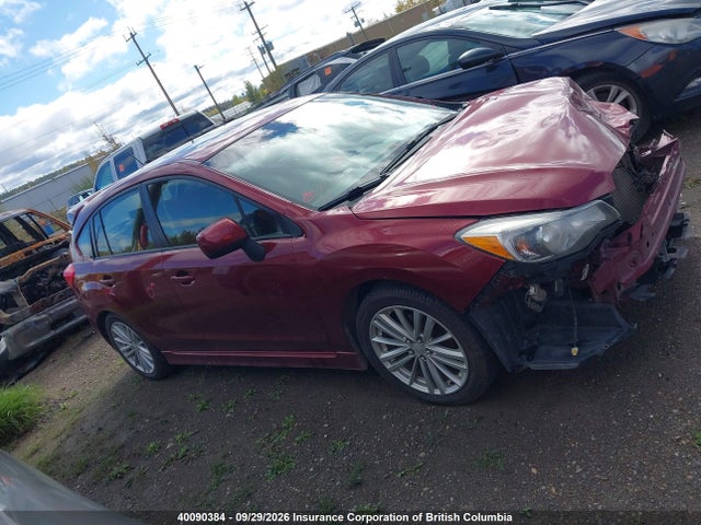Aukcja sprzedaży 2012 Subaru Impreza 2.0i Touring Package, vin: JF1GPAD68CG222172, numer aukcji: 40090384