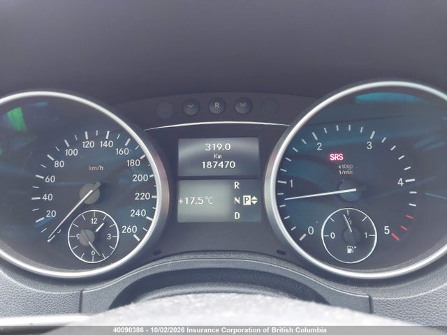 2009 Mercedes-benz Ml მანქანა იყიდება აუქციონზე, vin: 4JGBB25E09A515196, აუქციონის ნომერი: 40090386