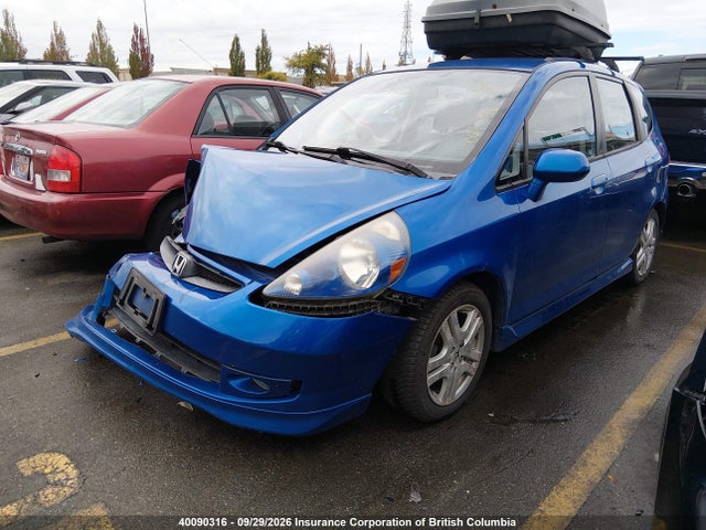 Продаж на аукціоні авто 2007 Honda Fit S, vin: JHMGD37607S809977, номер лоту: 40090316