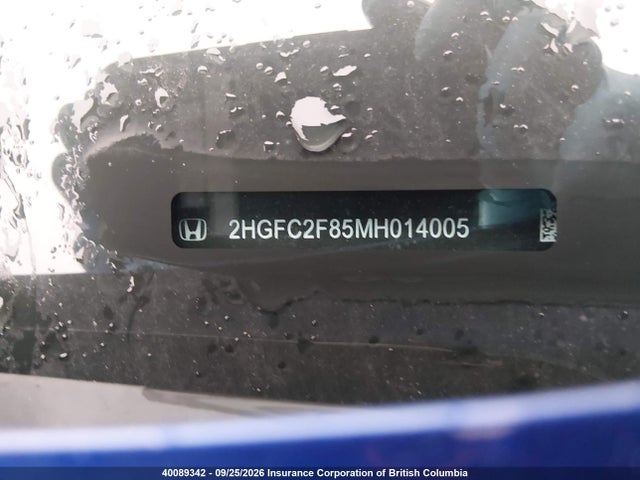 Honda Civic Sport 2021 2HGFC2F85MH014005 Image 20