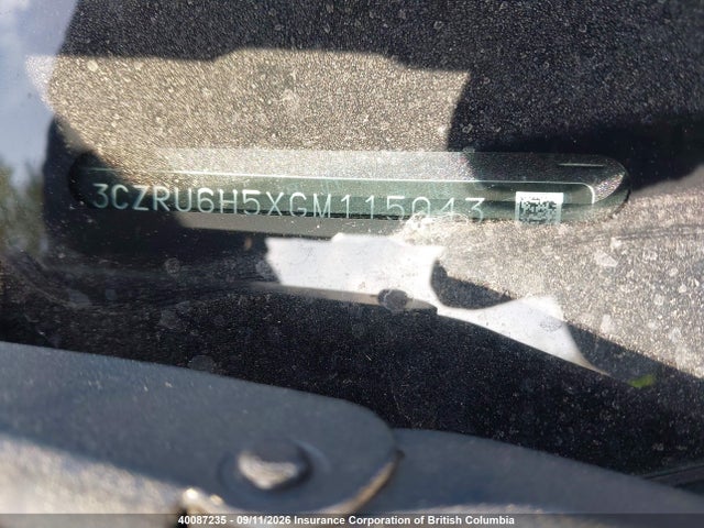 40087235 :رقم المزاد ، 3CZRU6H5XGM115043 vin ، 2016 Honda Hr-v Ex مزاد بيع