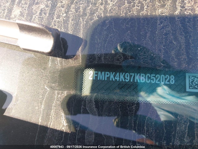 40087943 :رقم المزاد ، 2FMPK4K97KBC52028 vin ، 2019 Ford Edge Titanium مزاد بيع