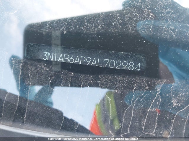 40081900 :رقم المزاد ، 3N1AB6AP9AL702984 vin ، 2010 Nissan Sentra 2.0/2.0s/sr/2.0sl مزاد بيع