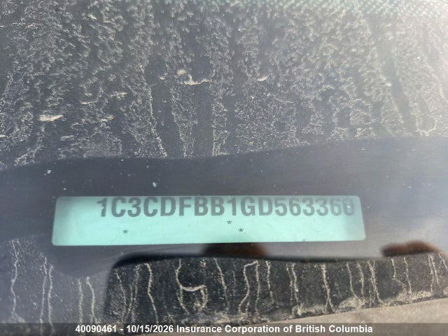 1C3CDFBB1GD563360 Dodge DART SXT