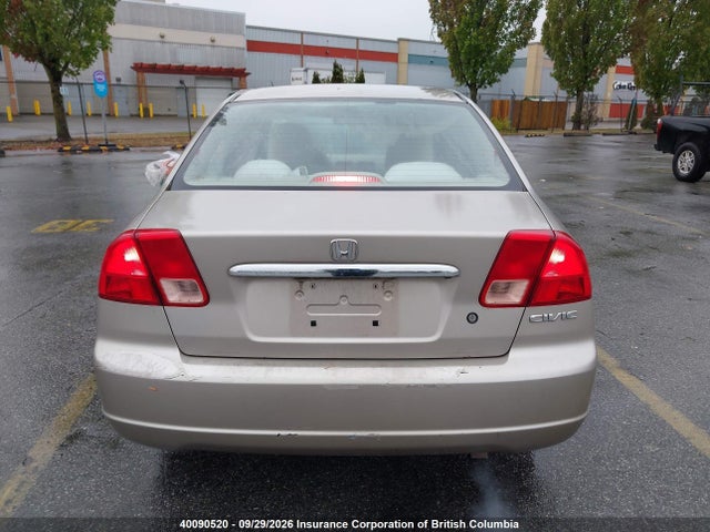 2001 Honda Civic მანქანა იყიდება აუქციონზე, vin: 2HGES16601H930870, აუქციონის ნომერი: 40090520