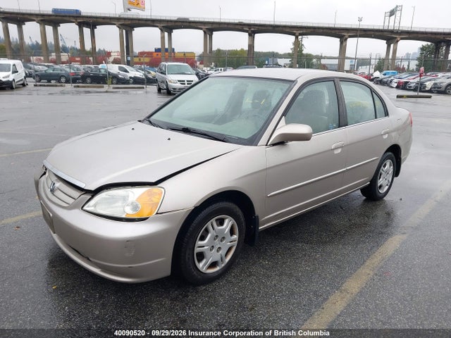 2001 Honda Civic მანქანა იყიდება აუქციონზე, vin: 2HGES16601H930870, აუქციონის ნომერი: 40090520