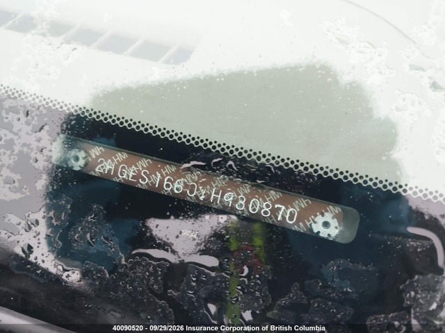 2001 Honda Civic მანქანა იყიდება აუქციონზე, vin: 2HGES16601H930870, აუქციონის ნომერი: 40090520