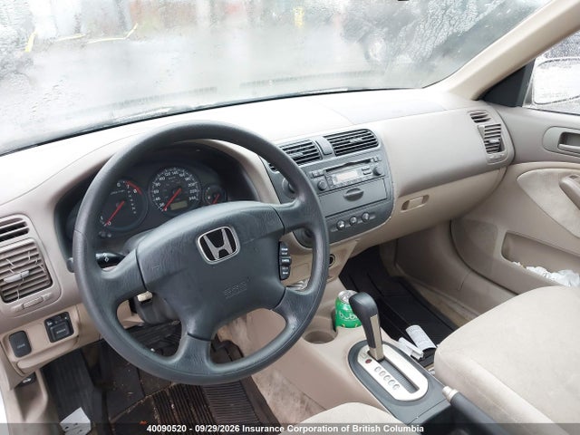 2001 Honda Civic მანქანა იყიდება აუქციონზე, vin: 2HGES16601H930870, აუქციონის ნომერი: 40090520