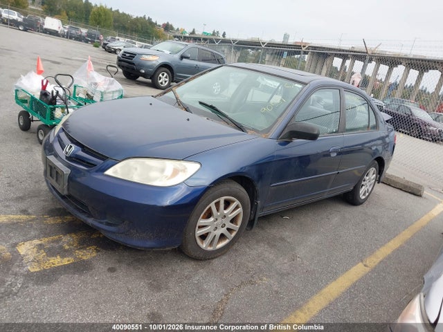 Aukcja sprzedaży 2005 Honda Civic, vin: 2HGES16645H040006, numer aukcji: 40090551