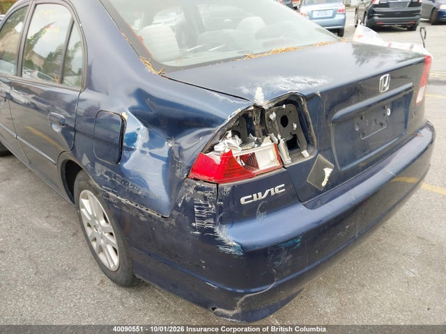 Aukcja sprzedaży 2005 Honda Civic, vin: 2HGES16645H040006, numer aukcji: 40090551