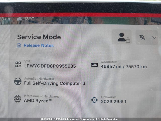 Aukcja sprzedaży 2023 Tesla Model Y, vin: LRWYGDFD8PC955635, numer aukcji: 40090563