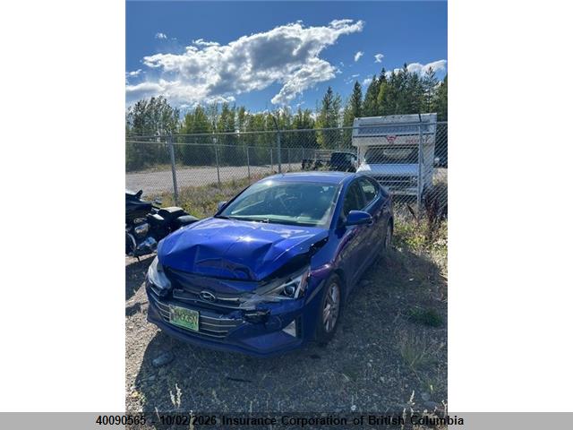 2020 Hyundai Elantra Sel/value/limited მანქანა იყიდება აუქციონზე, vin: KMHD84LF0LU898836, აუქციონის ნომერი: 40090565