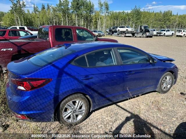 2020 Hyundai Elantra Sel/value/limited მანქანა იყიდება აუქციონზე, vin: KMHD84LF0LU898836, აუქციონის ნომერი: 40090565