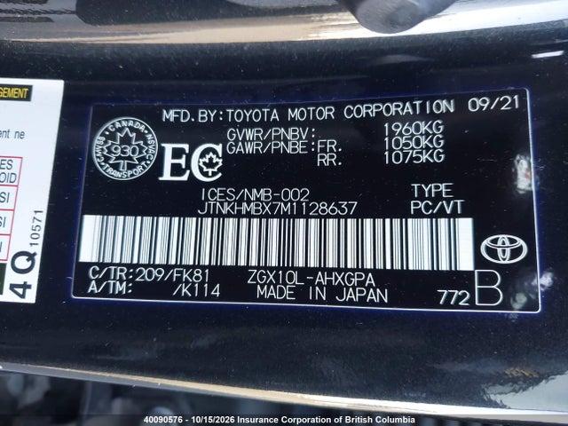 JTNKHMBX7M1128637 Toyota C-HR
