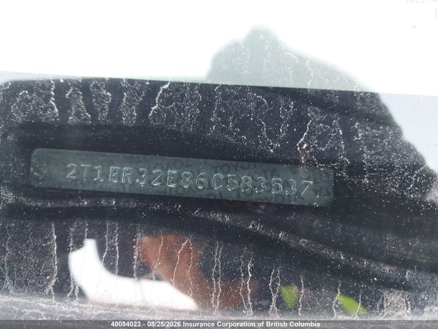 Продажа на аукционе авто 2006 Toyota Corolla Ce/le/s, vin: 2T1BR32E86C583537, номер лота: 40084023