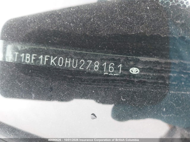4T1BF1FK0HU278161 Toyota Camry