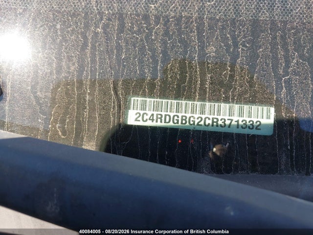 40084005 :رقم المزاد ، 2C4RDGBG2CR371332 vin ، 2012 Dodge Grand Caravan Se مزاد بيع
