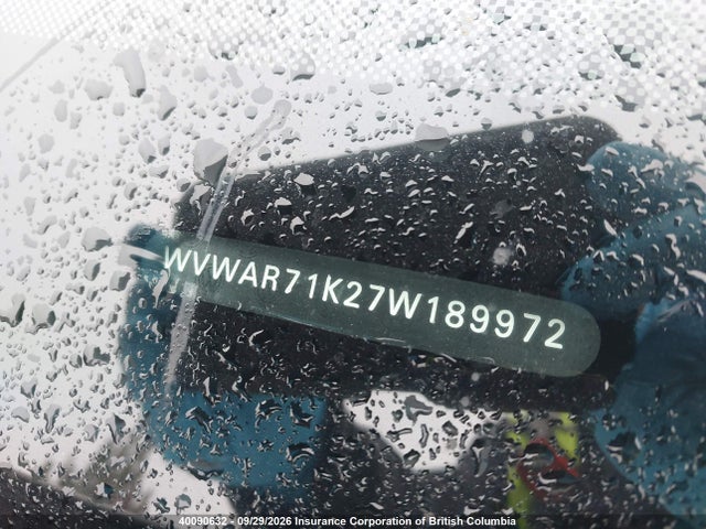 Продажа на аукционе авто 2007 Volkswagen Rabbit, vin: WVWAR71K27W189972, номер лота: 40090632