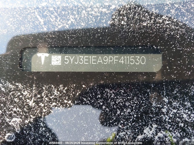 5YJ3E1EA9PF411530 Tesla MODEL 3