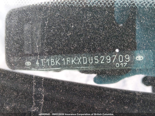 2013 Toyota Camry Se/xle მანქანა იყიდება აუქციონზე, vin: 4T1BK1FKXDU529709, აუქციონის ნომერი: 40085845