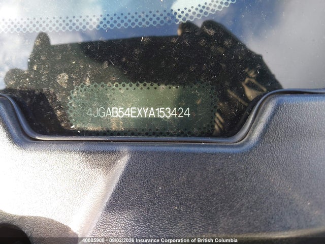 Aukcja sprzedaży 2000 Mercedes-benz Ml 320, vin: 4JGAB54EXYA153424, numer aukcji: 40085908