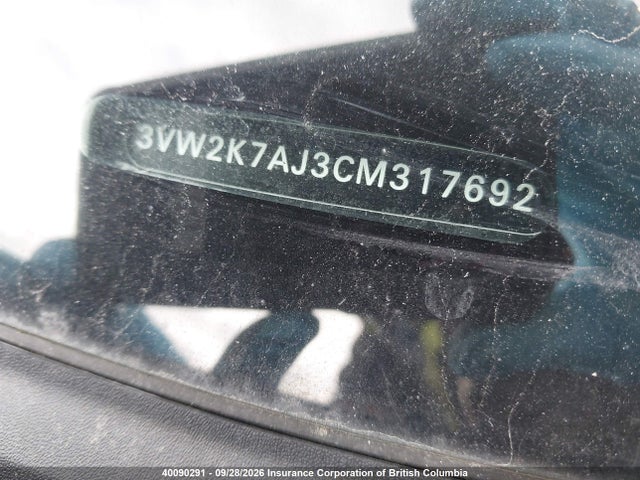 Aukcja sprzedaży 2012 Volkswagen Jetta S, vin: 3VW2K7AJ3CM317692, numer aukcji: 40090291